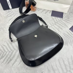 Replica Prada Cleo Black Bag With Flap - high-accuracy replica luxury purse