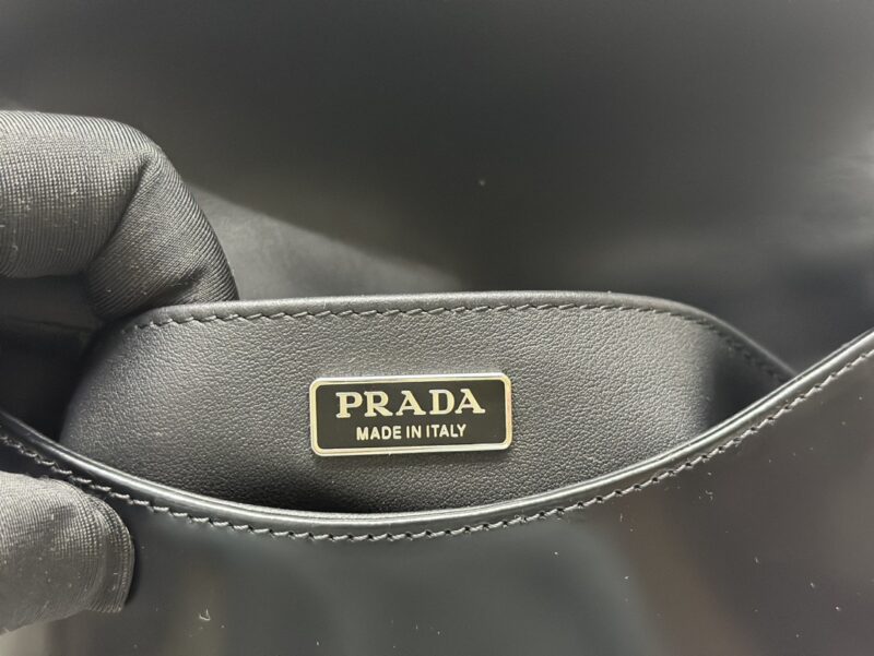 Replica Prada Cleo Black Bag With Flap - near-authentic luxury replica handbag
