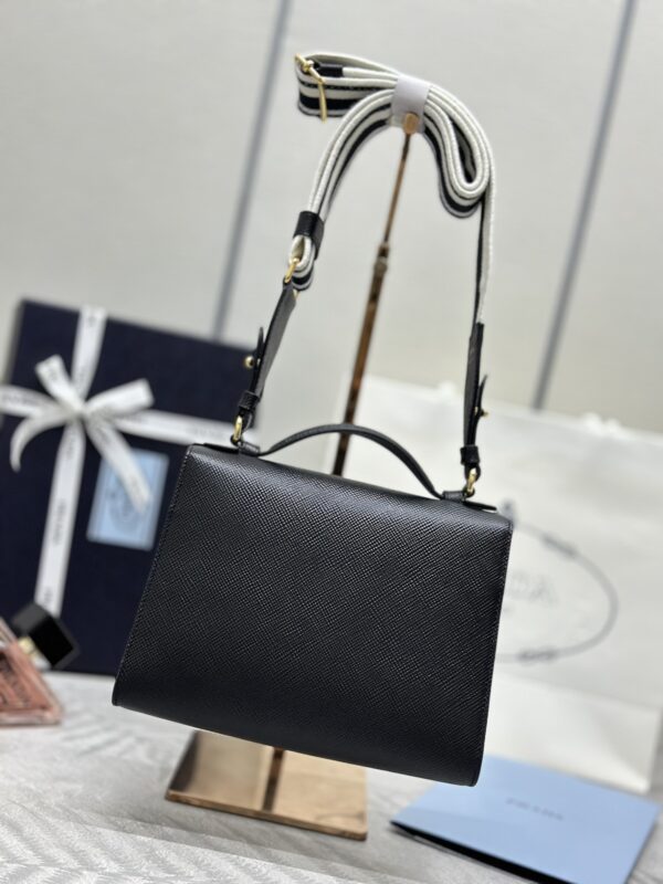 Replica Prada Saffiano Black Envelope - ultra-realistic fake designer tote