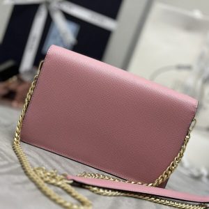 Replica Prada Saffiano Pink Small Envelope - elite superclone designer purse