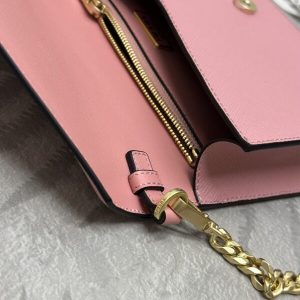 Replica Prada Saffiano Pink Small Envelope - ultra-realistic fake designer tote