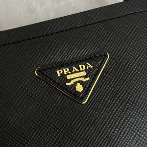 Replica Prada Saffiano Black Bucket Black - near-authentic luxury replica handbag