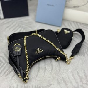 Replica Prada Re-Edition Nylon 2005 Black - elite superclone designer purse