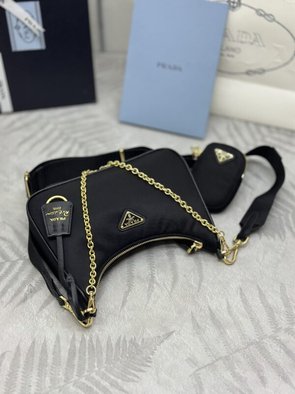 Replica Prada Re-Edition Nylon 2005 Black - elite superclone designer purse