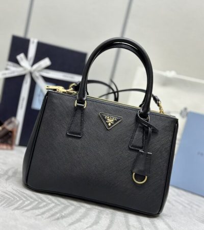 Replica Prada Galleria Black - top-tier luxury replica shoulder bag