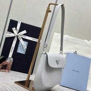 Replica Prada Cleo Small Grey Flap - top-rated replica designer bag