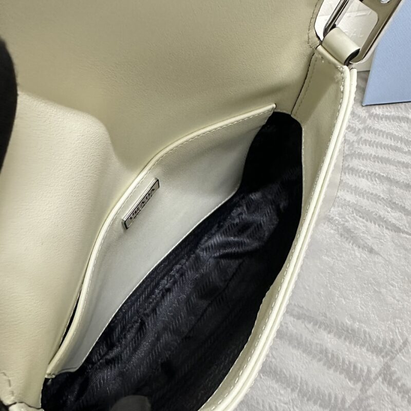 Replica Prada Cleo White Bag With Flap - top-rated replica designer bag