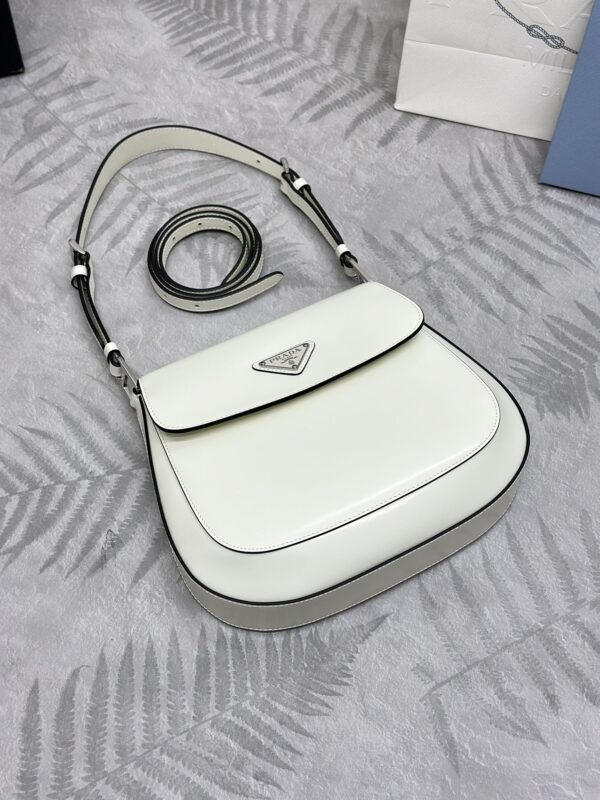 Replica Prada Cleo White Bag With Flap - top-tier luxury replica shoulder bag