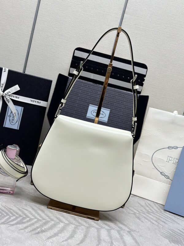 Replica Prada Cleo White Bag With Flap - high-accuracy replica luxury purse