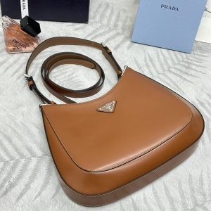 Replica Prada Cleo Brushed Brown Bag - premium-grade designer purse dupe