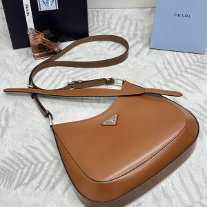 Replica Prada Cleo Brushed Brown Bag - realistic designer-inspired fake bag