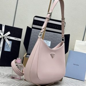 Replica Prada Cleo Brushed Pink Bag - best-selling designer handbag dupe