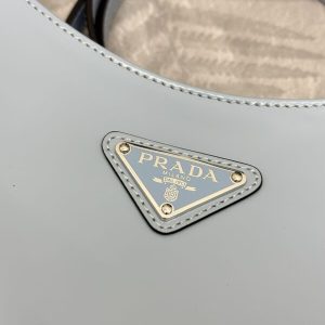 Replica Prada Cleo Brushed Blue Bag - premium 1:1 fake handbag model