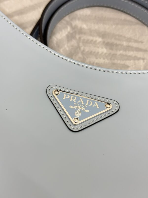 Replica Prada Cleo Brushed Blue Bag - premium 1:1 fake handbag model