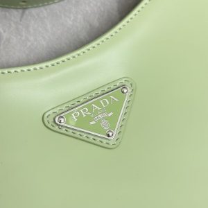 Replica Prada Cleo Brushed Green Bag - premium-grade designer purse dupe