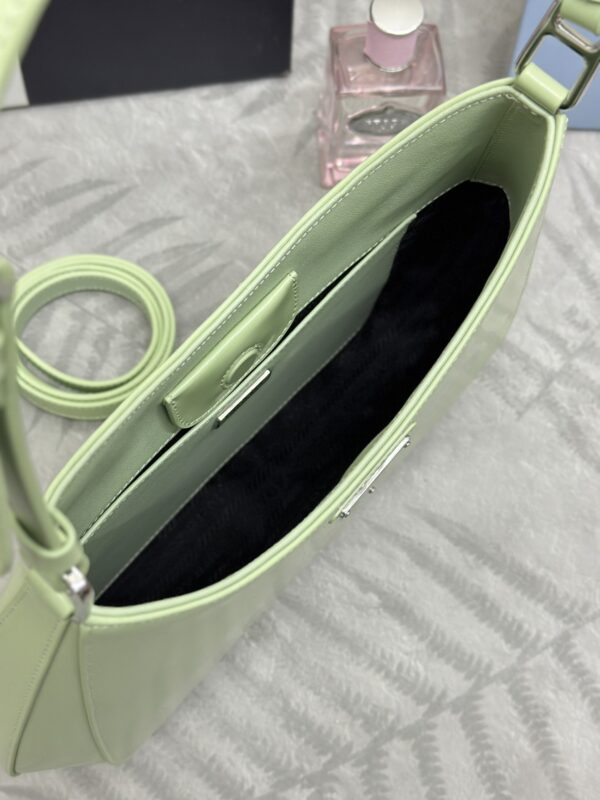 Replica Prada Cleo Brushed Green Bag - authentic-look luxury purse replica