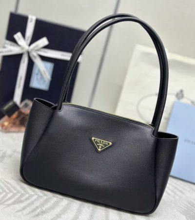 Replica Prada Medium Black Shoulder Bag - realistic designer-inspired fake bag