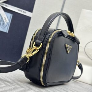 Replica Prada Mini Top-Handle Bag Black - authentic-look luxury purse replica