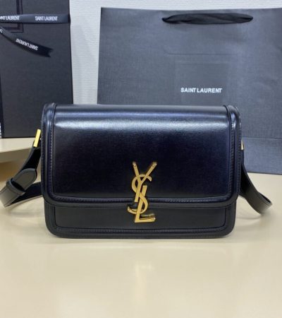 Replica YSL Solferino Black - authentic-look luxury purse replica