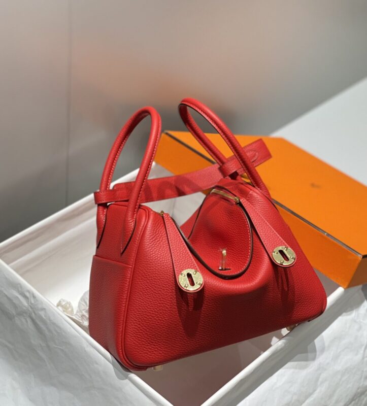 Replica Hermes Lindy Red - authentic-look luxury purse replica