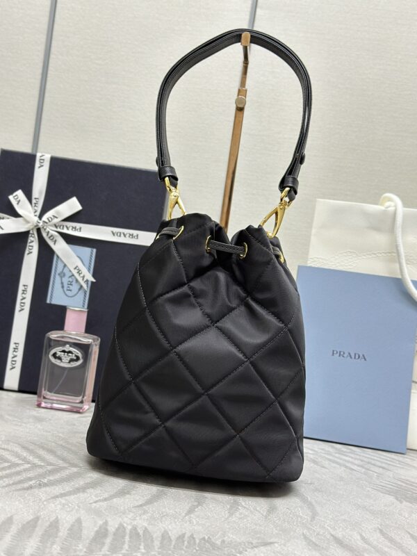 Replica Prada Black Re-Nylon Bucket Bag - high-quality designer bag clone