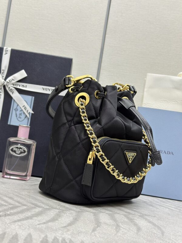Replica Prada Black Re-Nylon Bucket Bag - high-accuracy replica luxury purse