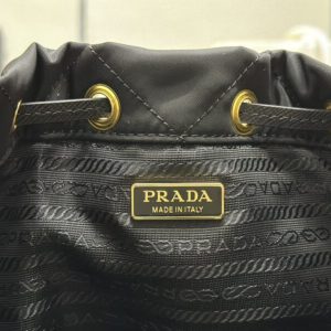 Replica Prada Black Re-Nylon Bucket Bag - top-rated replica designer bag