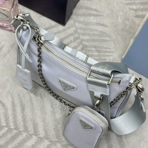 Replica Prada Re-Edition Nylon 2005 Blue - realistic designer-inspired fake bag