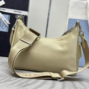 Replica Prada Re-Edition Nylon 2005 Yellow - top-rated replica designer bag