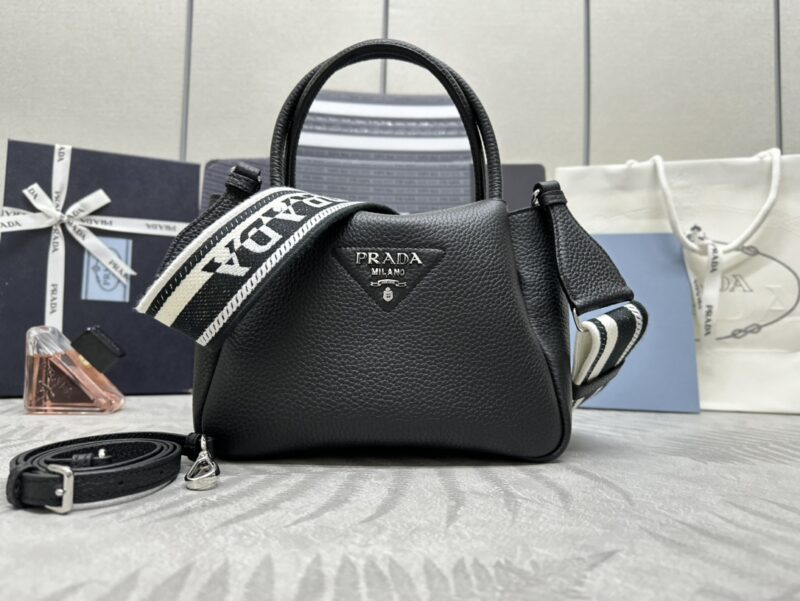 Replica Prada Small Leather Handbag - premium 1:1 fake handbag model