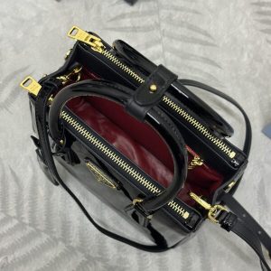 Replica Prada Galleria Black Patent - elite superclone designer purse