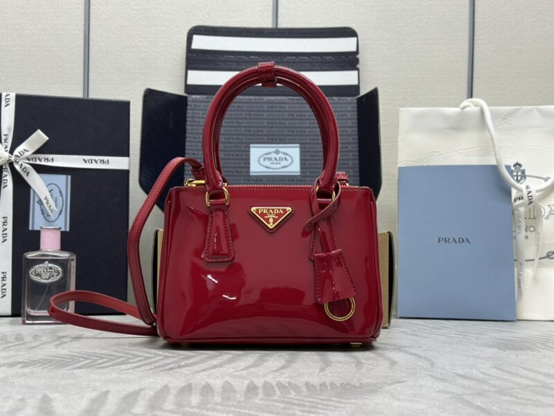Replica Prada Galleria Red Patent - top-rated replica designer bag