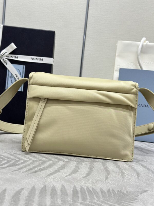 Replica Prada Re-Nylon Shoulder Bag Milk Tea - high-end fake designer purse