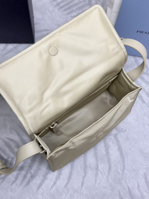 Replica Prada Re-Nylon Shoulder Bag Milk Tea - high-quality designer bag clone