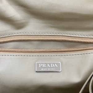 Replica Prada Re-Nylon Shoulder Bag Milk Tea - top-rated replica designer bag
