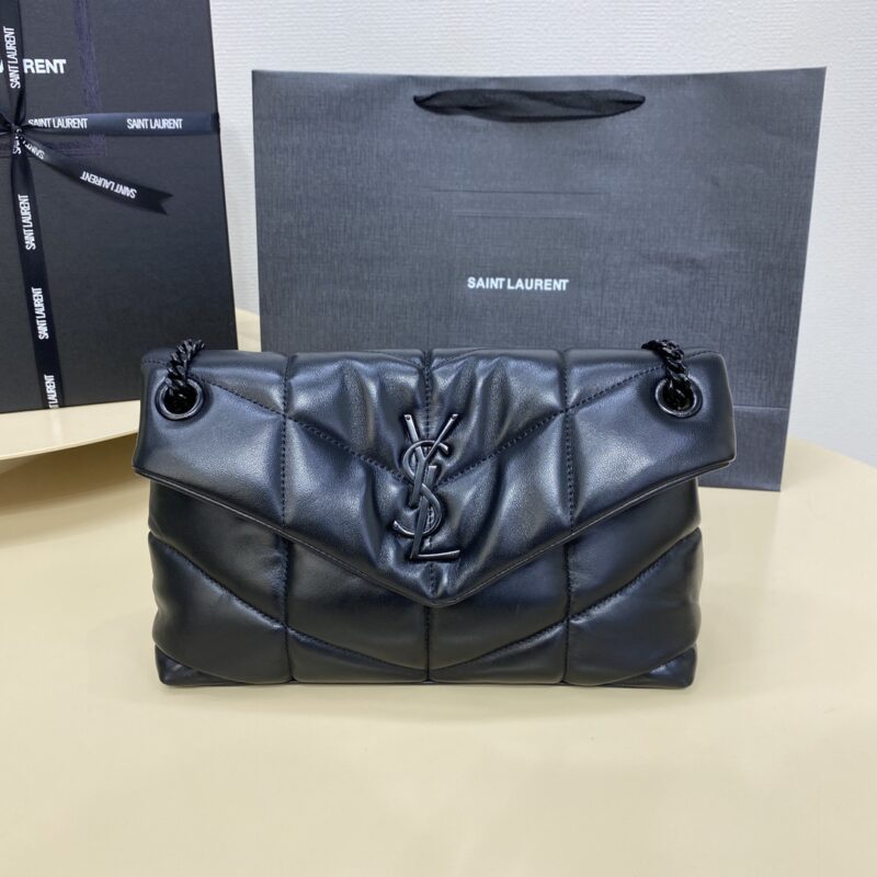 Replica YSL Loulou All Black Puffer - top-rated replica designer bag