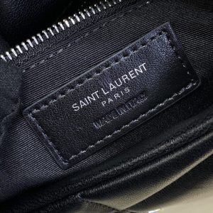 Replica YSL Loulou Black Puffer Silver - premium 1:1 fake handbag model