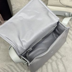 Replica Prada Re-Nylon Shoulder Bag Ice Grey - elite superclone designer purse