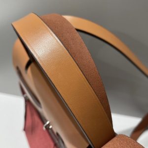 Replica Hermes Herbag 31cm Bordeaux Red - top-rated replica designer bag