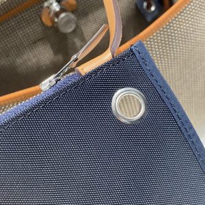 Replica Hermes Herbag 31cm Brown Plaid - realistic designer-inspired fake bag