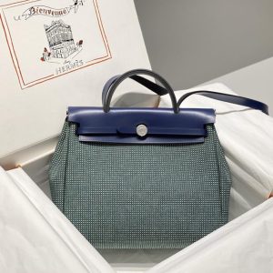 Replica Hermes Herbag 31cm Green - best-selling designer handbag dupe