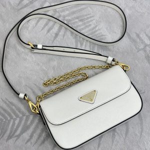 Replica Prada Mini Saffiano White - elite superclone designer purse