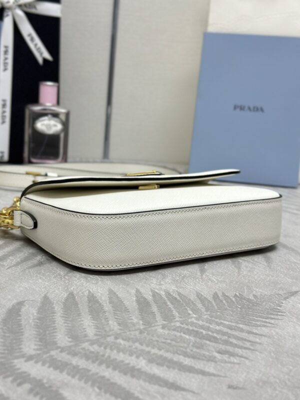 Replica Prada Mini Saffiano White - authentic-look luxury purse replica