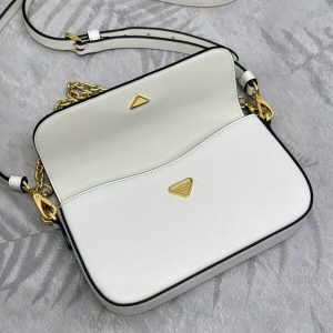 Replica Prada Mini Saffiano White - realistic designer-inspired fake bag