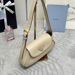Replica Prada Small Shoulder Bag Beige - premium 1:1 fake handbag model