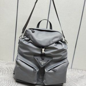 Replica Prada Re-Nylon Grey Backpack - best-selling designer handbag dupe