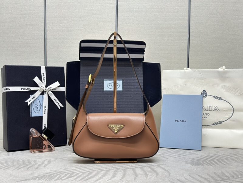 Replica Prada Small Shoulder Bag Caramel - near-authentic luxury replica handbag
