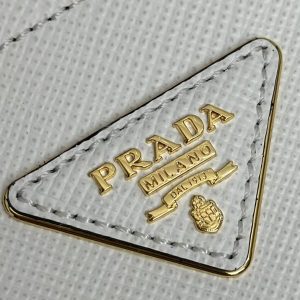 Replica Prada Saffiano Black Bucket White - realistic designer-inspired fake bag