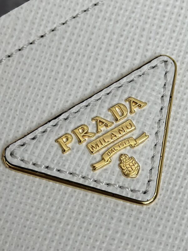 Replica Prada Saffiano Black Bucket White - realistic designer-inspired fake bag