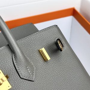 Replica Hermes Birkin Cumulonimbus Grey - authentic-look luxury purse replica
